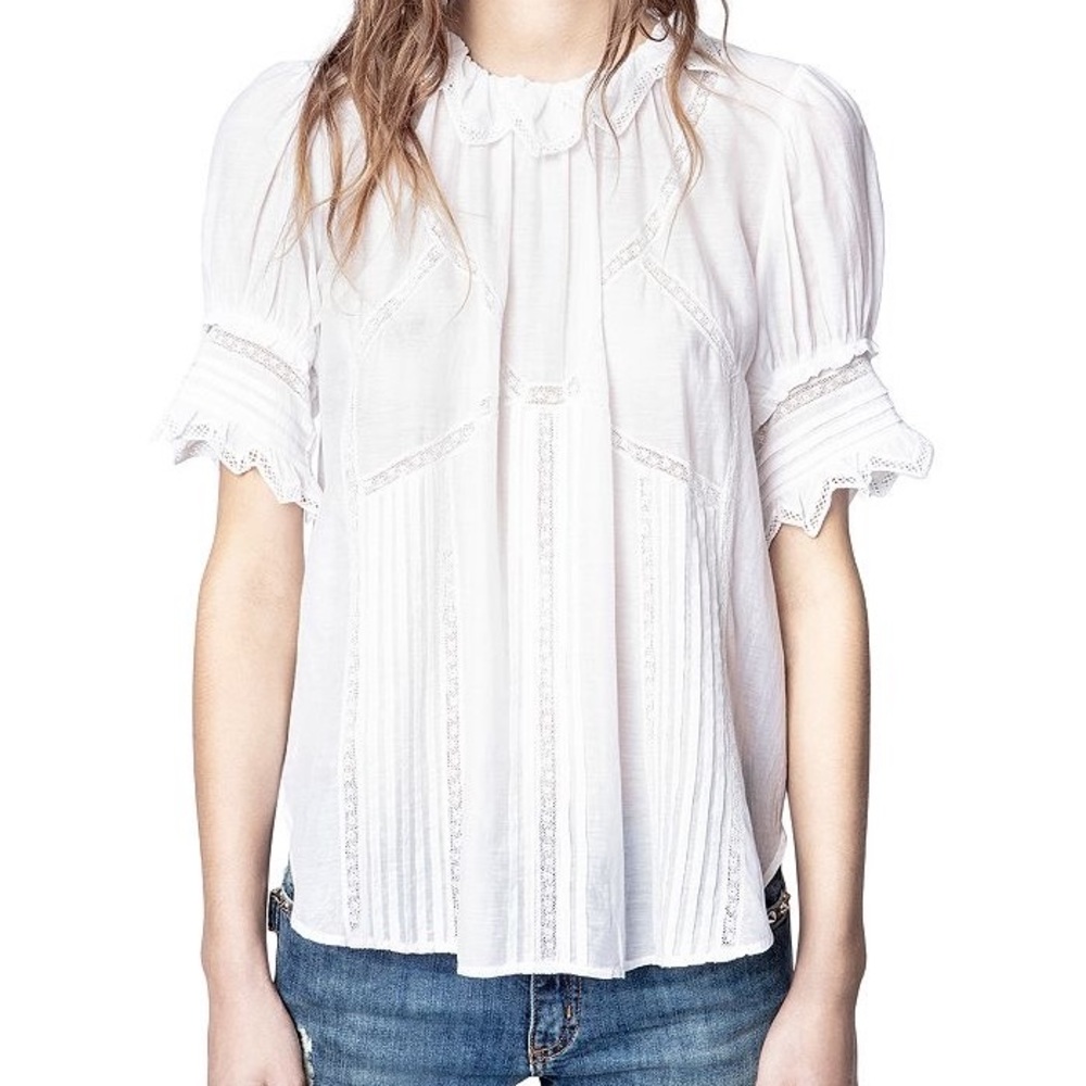 Zadig & Voltaire Tupel blouse, white medium